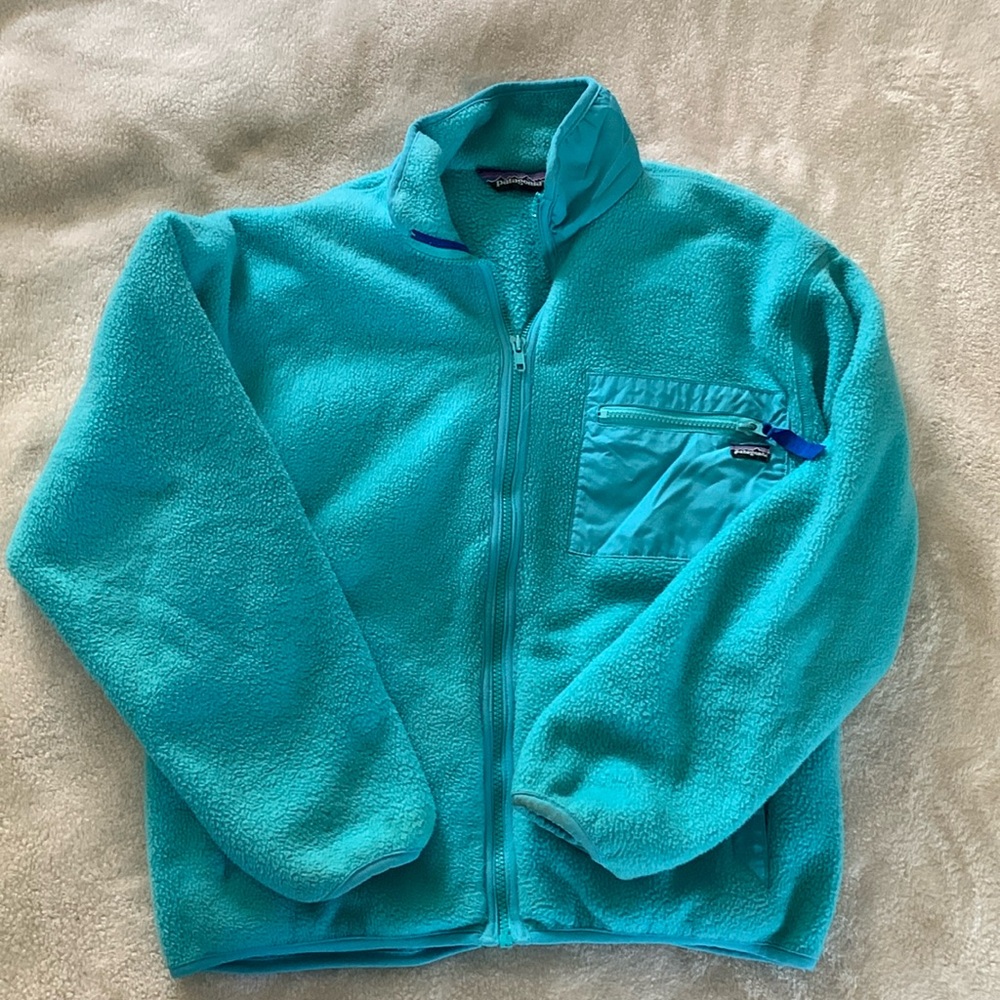 Patagonia Turquoise Fleece Jacket